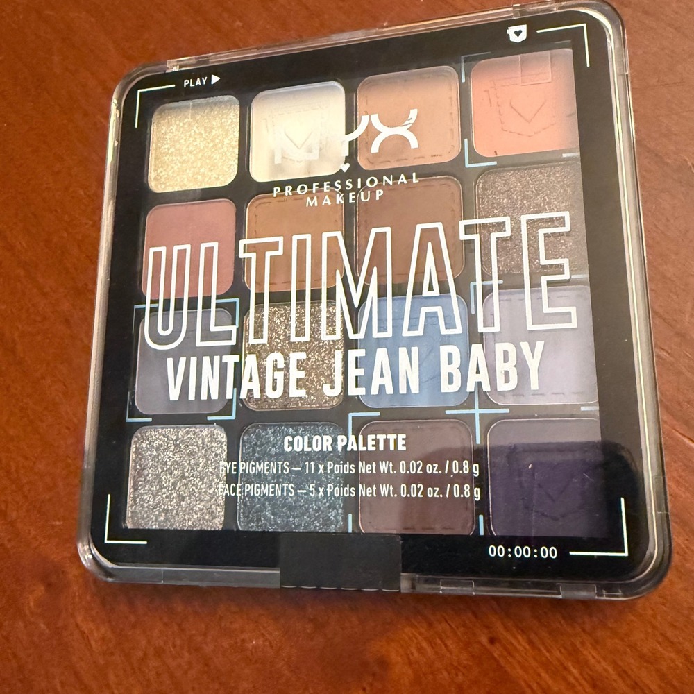 NYX Ultimate Vintage Jean Baby palette eye face New Sealed